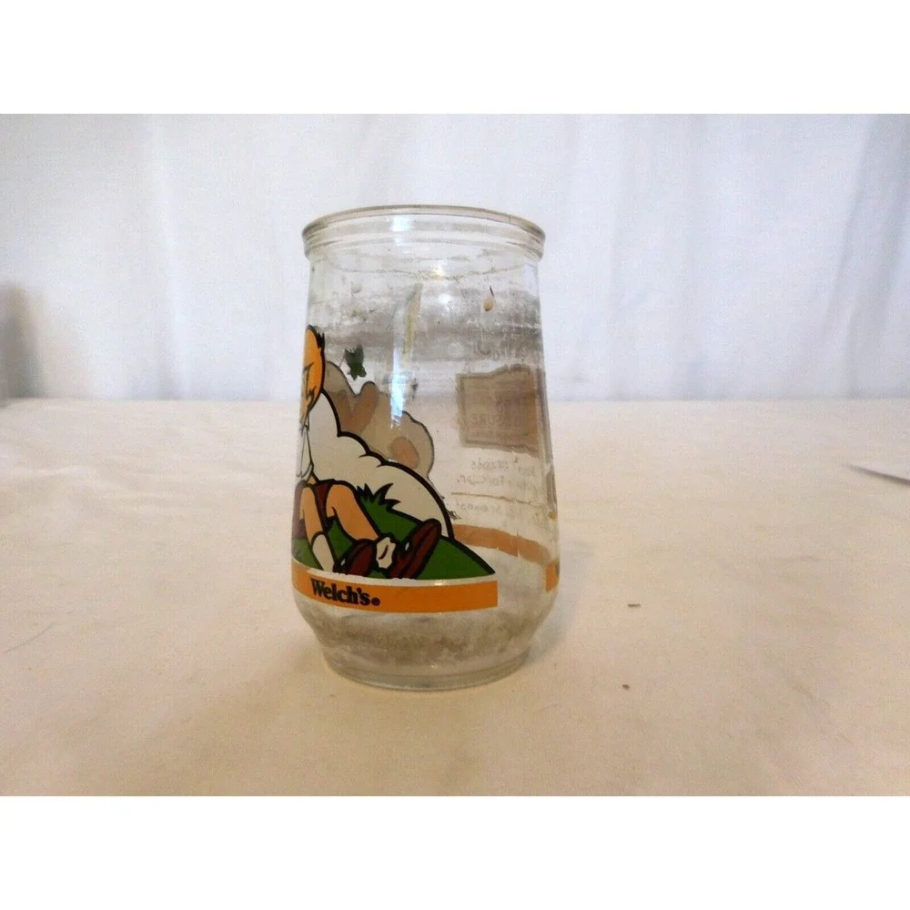 Welch's Disney Winnie The Pooh Jelly Jar Glass Cup Pooh's Grand Adventure